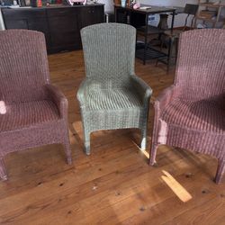 3 Wicker Chairs
