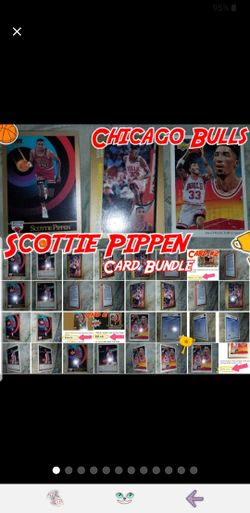 Scottie Pippen Basketball Card Bundle