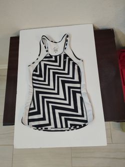 Nike, Dri-fit, top tank, black and white, women, size XS