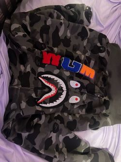 Black bape hoodie XL