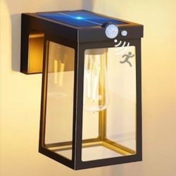Solar Porch Light Outdoor Motion Sensor