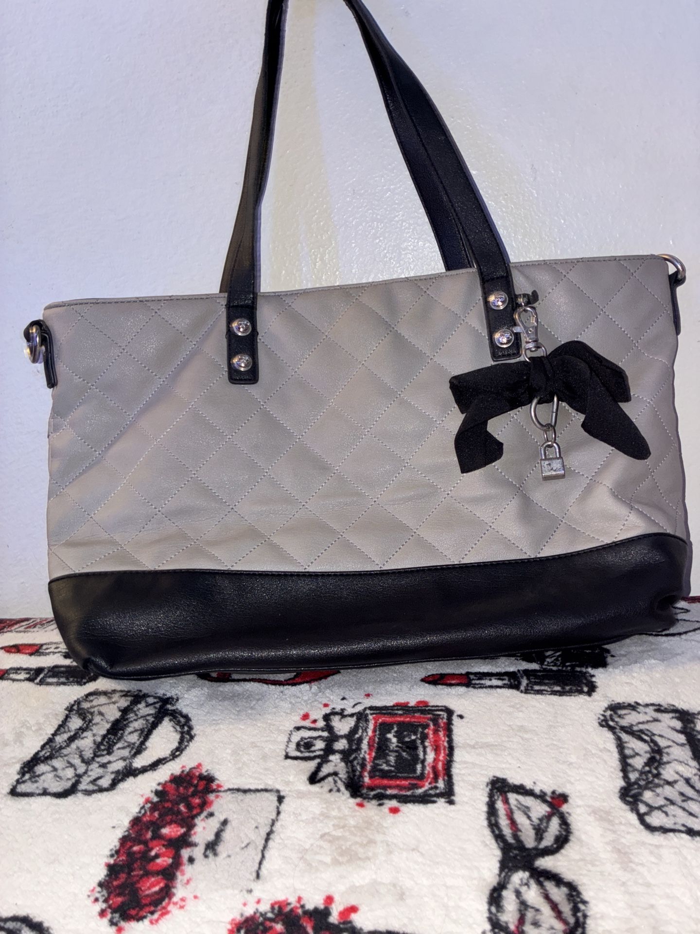 Jessica Simpson Quilted Tote Bag