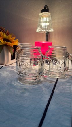 Glass Barrel Mugs – Set of 3