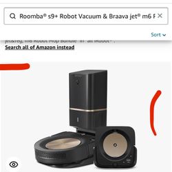 iRobot Roomba s9+ (9550) Robot Vacuum & Braava Jet m6 (6112) Robot Mop Bundle