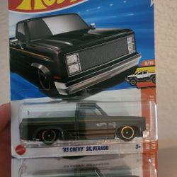 Two 1983 silverado hotwheels grey