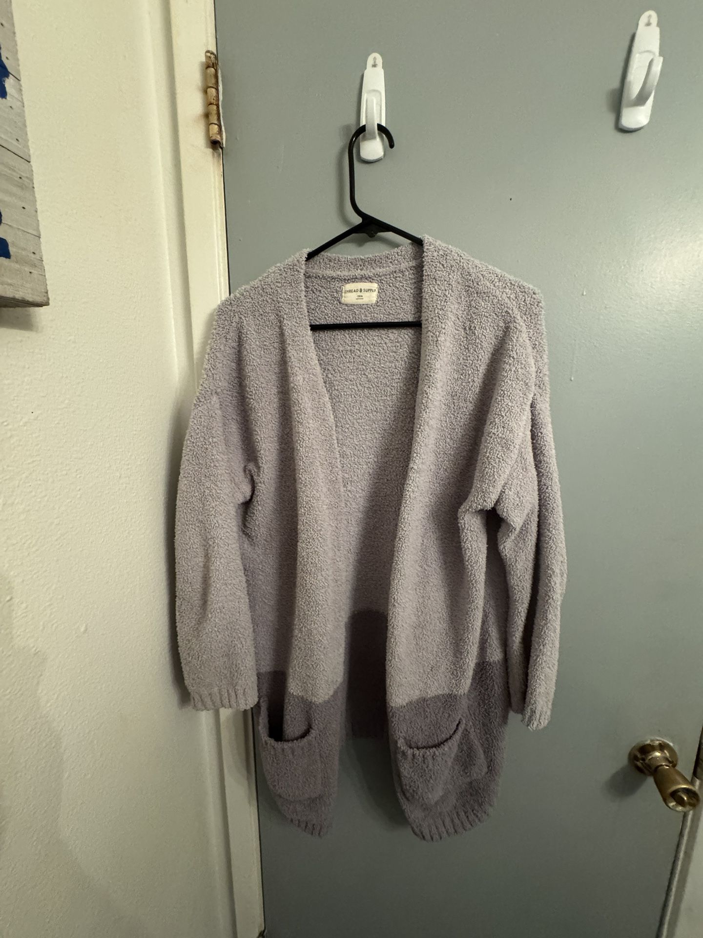 grey cardigan 