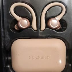 Black web wireless earphones new in box