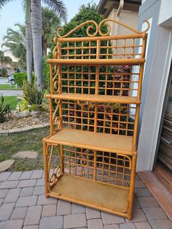 Bamboo BOHO shelf / Vintage MCM