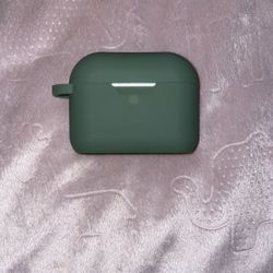 Air Pods Pro With Green Silicone Case 