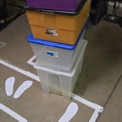 4 Storage Bins. 