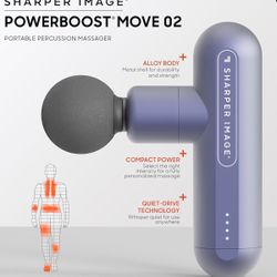 Sharper Image Powerboost Move 02 Percussion Massager - Pink