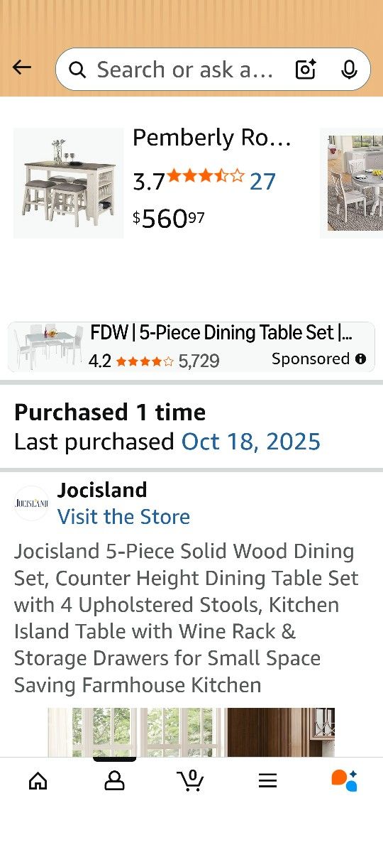 New Table And Stools 