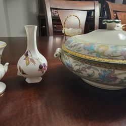 Vases And Dish Made In England