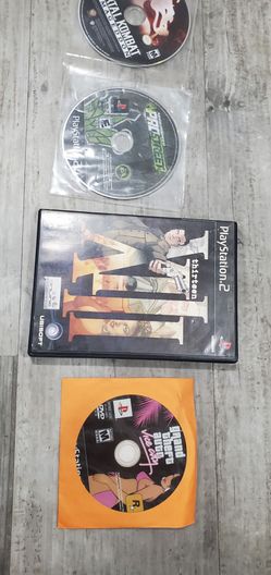 3 Playstation and 1 wii game