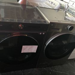 New LG Washer And Samsung Electric Dryer 