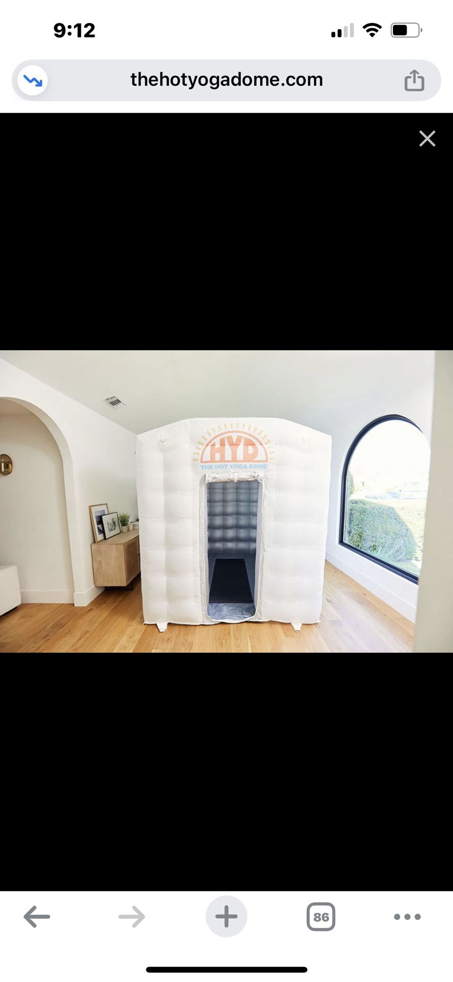 Hot Yoga Dome With Heater and Humidifier