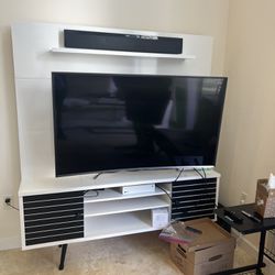 55 Inch Curve Tv With Stand  $1250