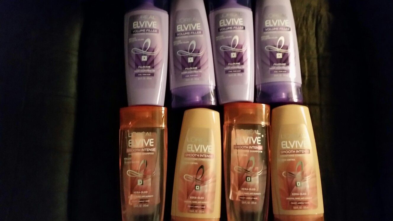 4 sets of L'Oréal Elvive Shampoo & Conditioner