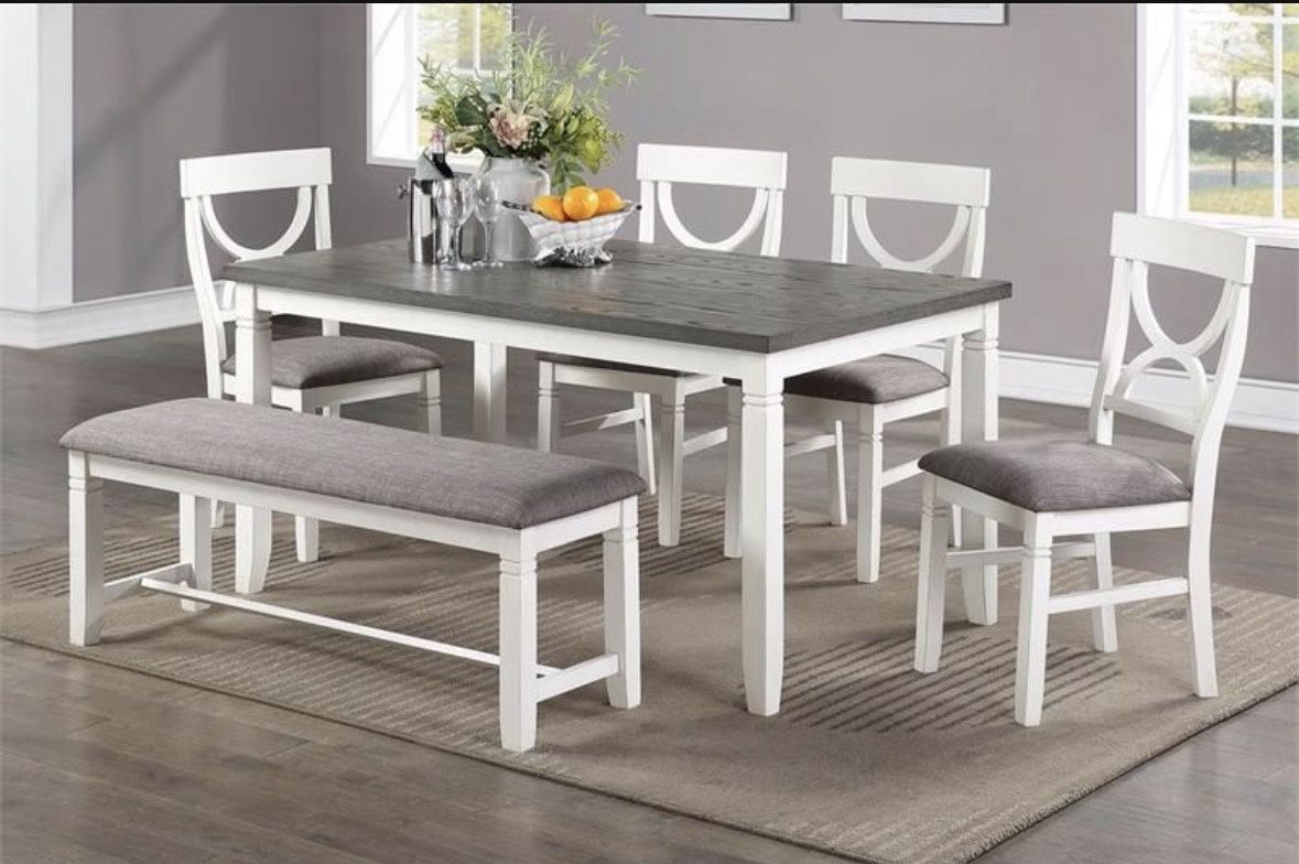 Dining Table Set With Chairs And Bench