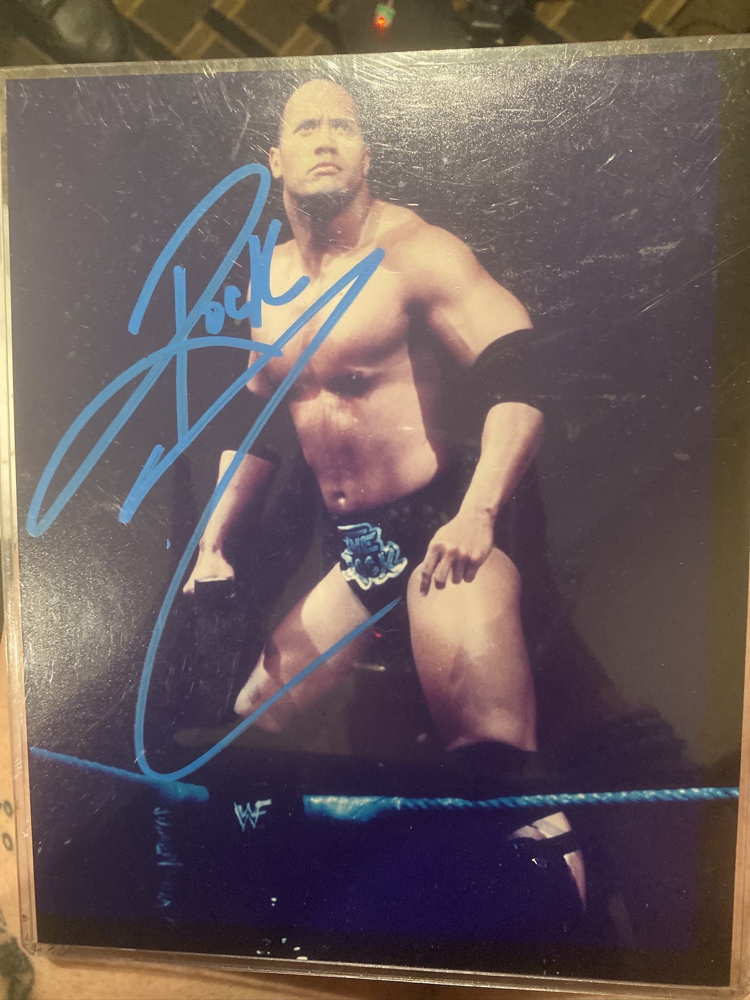 Autographed Pic Of "The Rock"