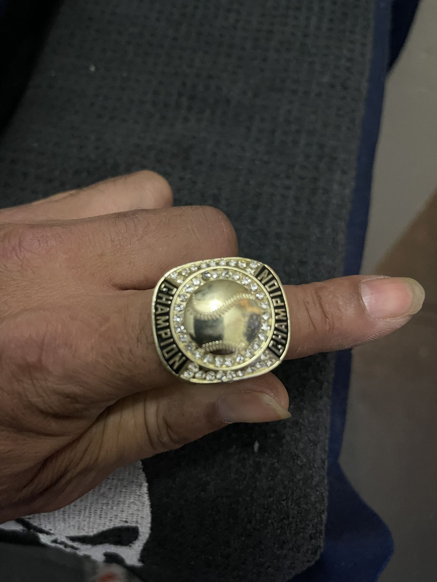 Gold color, baseball champion ring