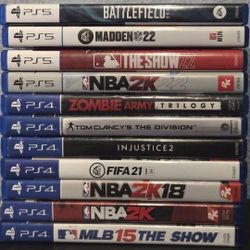 PS4 & PS5 Video Game Bundle of 11 Games for $60