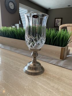 NEW 24% LEAD CRYSTAL Candle Holder