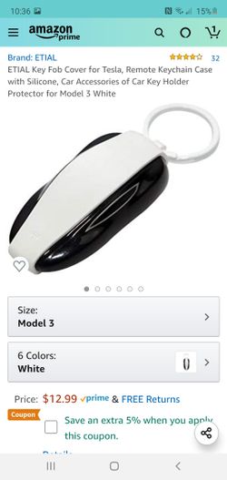 ETIAL Key Fob Cover for Tesla, Remote Keychain Case