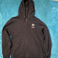 Vans Hoodie/Black/Rose Design/Size: Medium 
