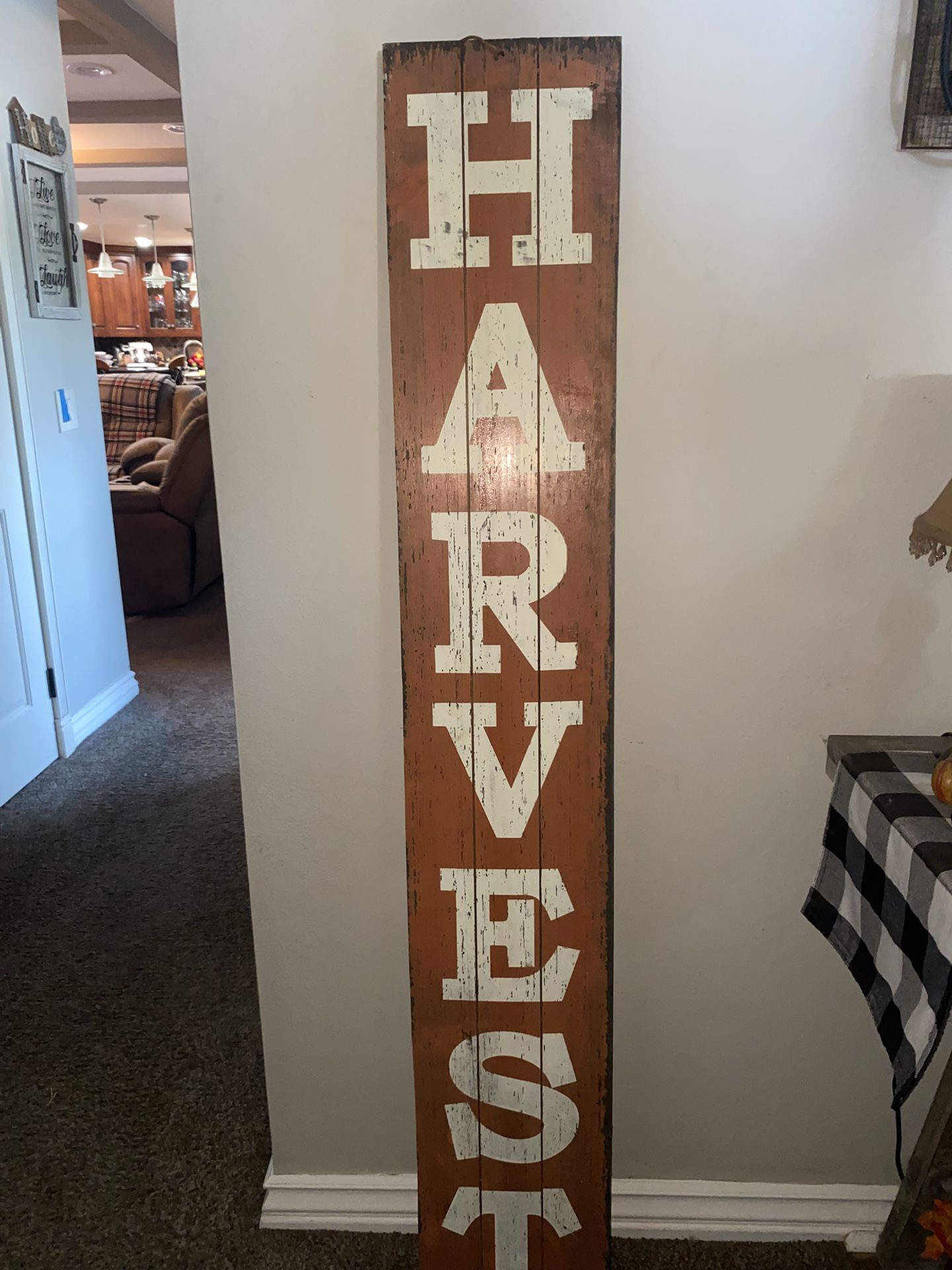 Reversible Wooden Welcome/Harvest Fall Sign