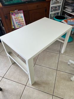 Kids White Rectangular Table / Desk