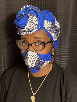 Head Wrap with matching mask set
