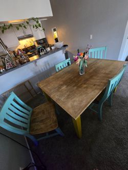 Custom Painted wooden table for sale