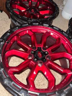 Vision Off-Road Wheels Candy Red and Black