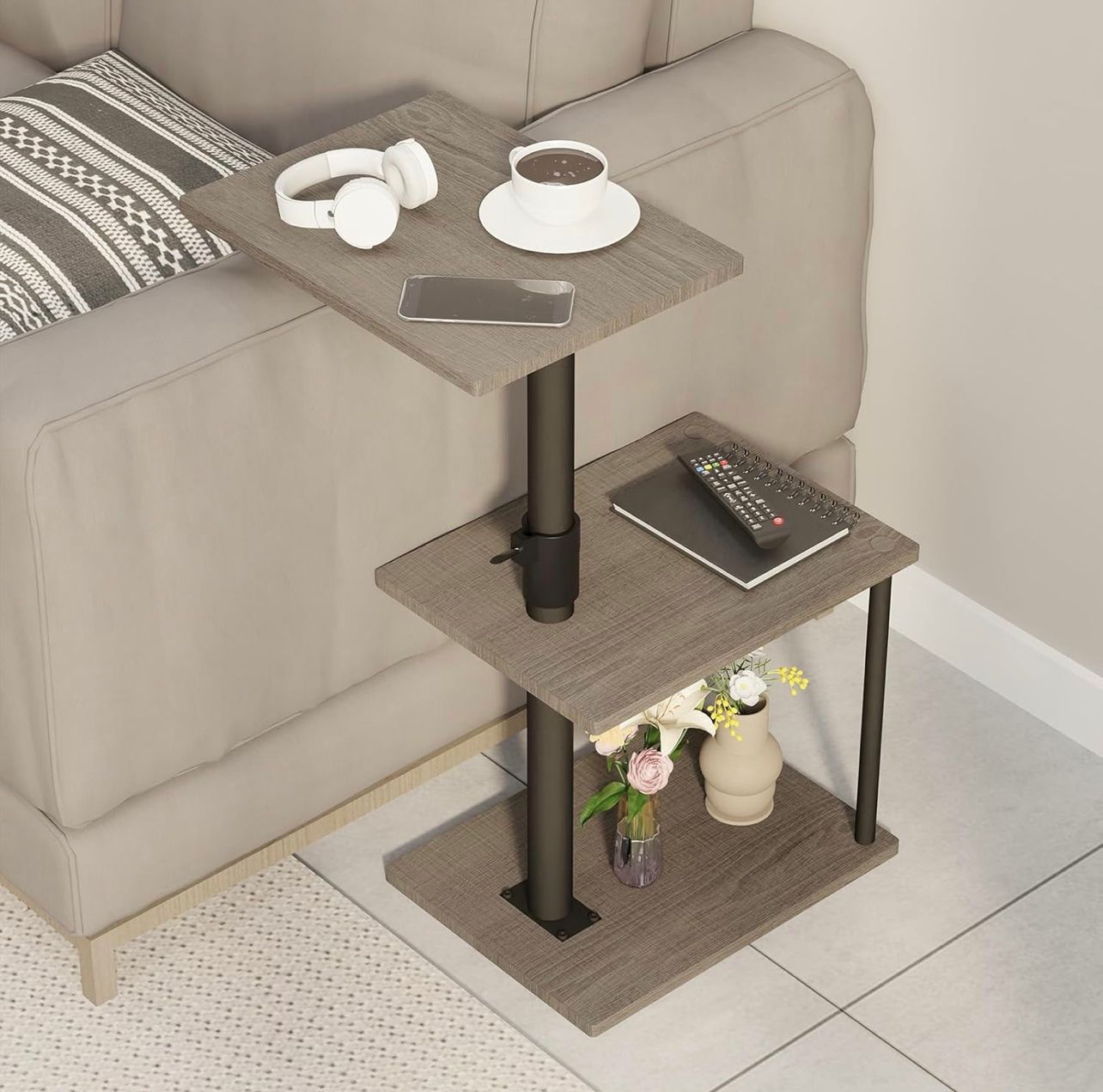 End Table, C Table, Small Nightstand
