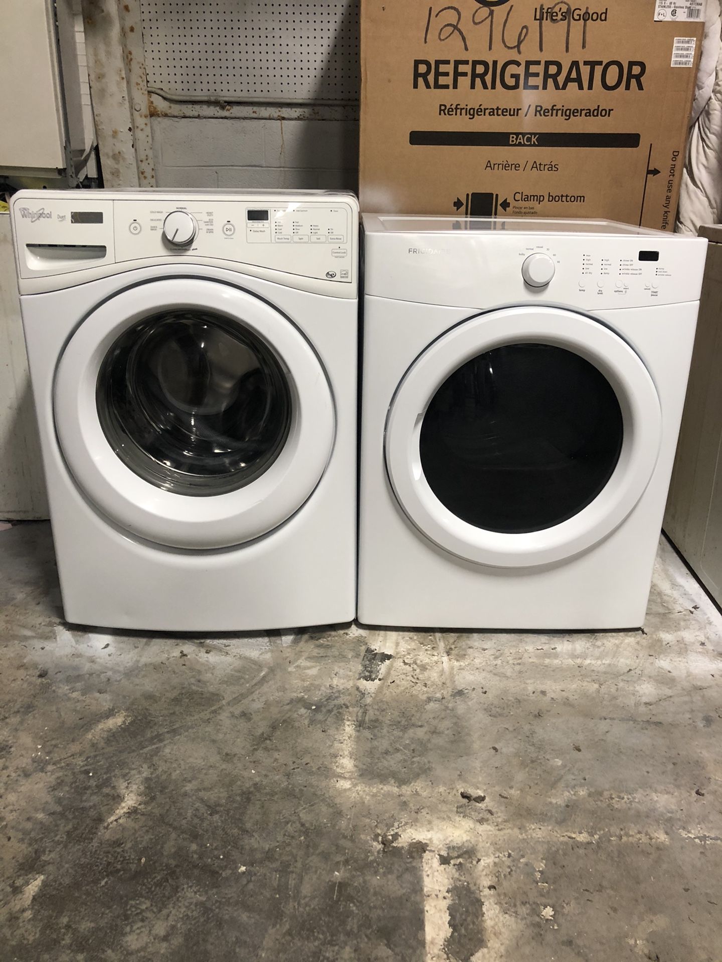 USED FRONT LOAD WASHER AND DRYER SET COMES WITH 60 DAY WARRANTY for
