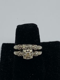Diamond wedding set #13291