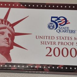2000-S U.S. Mint Silver Proof Set