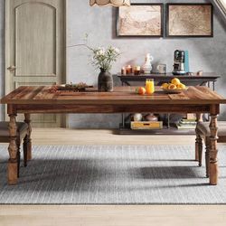 62 inch farmhouse, dining table