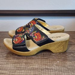 Alegria Linn Floral Women's Wedge Sandals Shoes Size 39