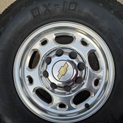Wheels In Tires 16" 8 Lug Chevy Silverado Gmc Utility Truck 8x6,5  