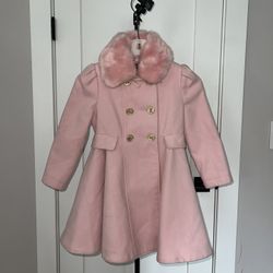 Girls Rothschild Long Jacket – Pink, Size XS (6/6X)