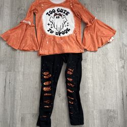 Sparkle In Pink Girls Halloween 2pc Outfit 4XL  Fits Like 10/12