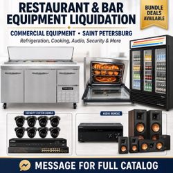 Restaurant / Bar Equipment Liquidation – Everything Must Go