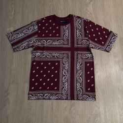 Size Large - The Hundreds Paisley Bandana Shirt - Supreme Stussy Kith Fear Of God Vans Skateboarding Hype Beast Streetwear