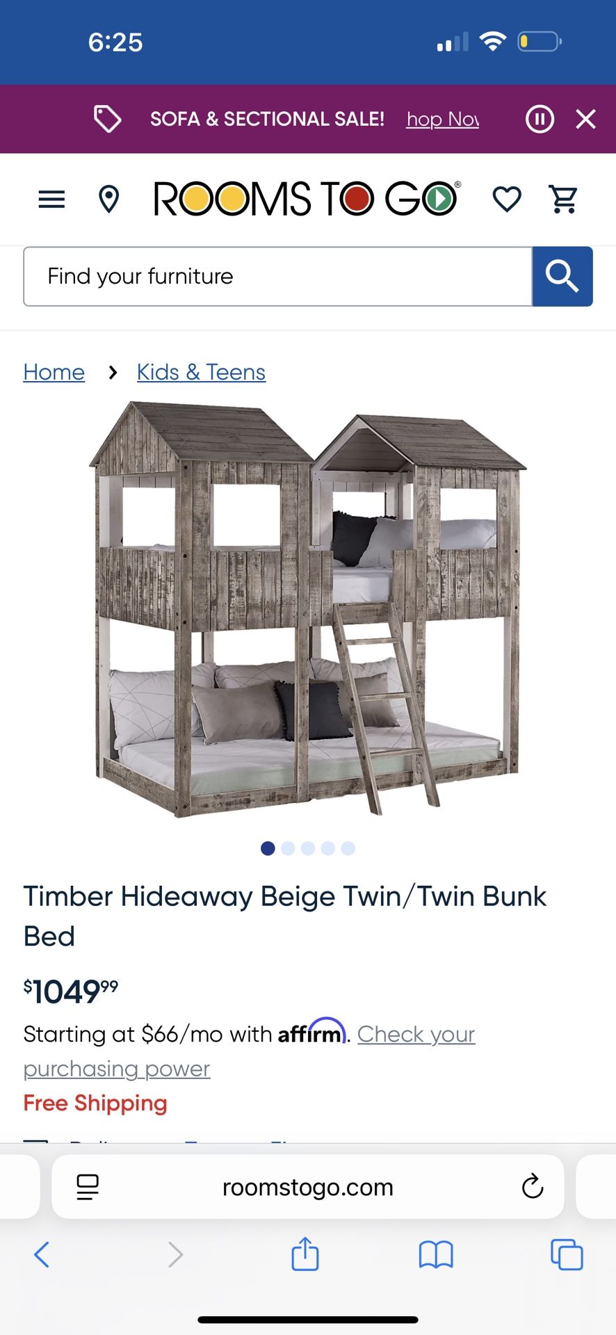 Bunk Bed Tree House Twin
