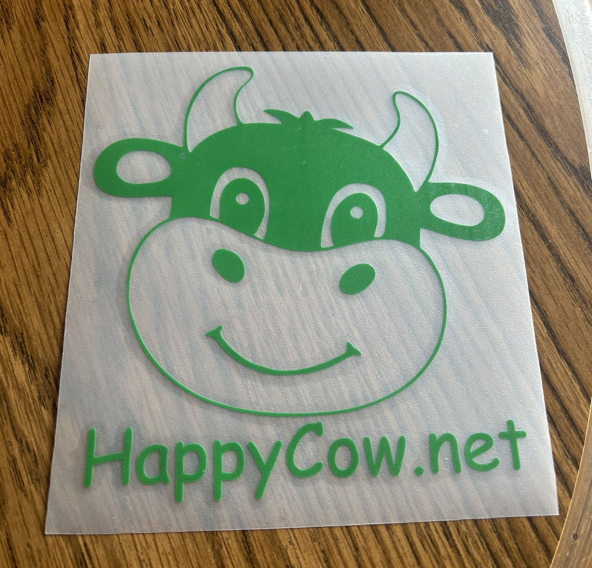 Happy Cow Vinyl Die Cut Decal