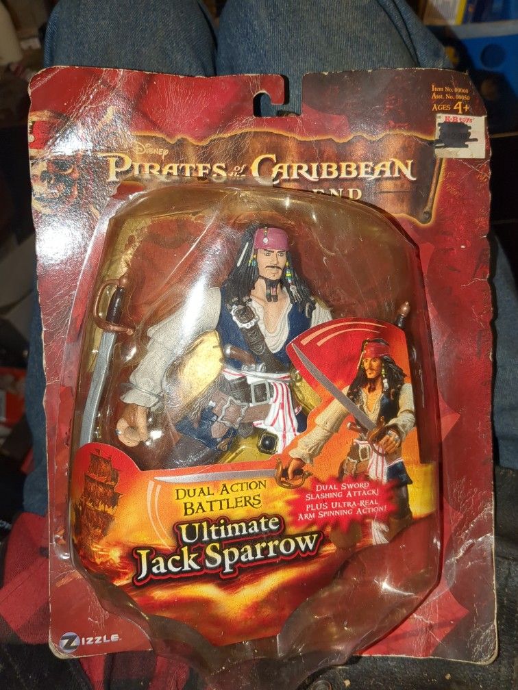 Ultimate Jack Sparrow Disney Pirates of the Caribbean Figure NIB At World's End is a vintage toy