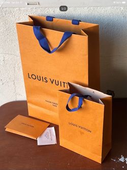 ¡Like NEW! Lot Of 3 Authntic_LOUISVUITTONShopping TotePaper Bags And_Card Envelope!?¡
