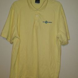 Nike Golf Yellow Short Sleeve Polo Shirt Men's sz Large